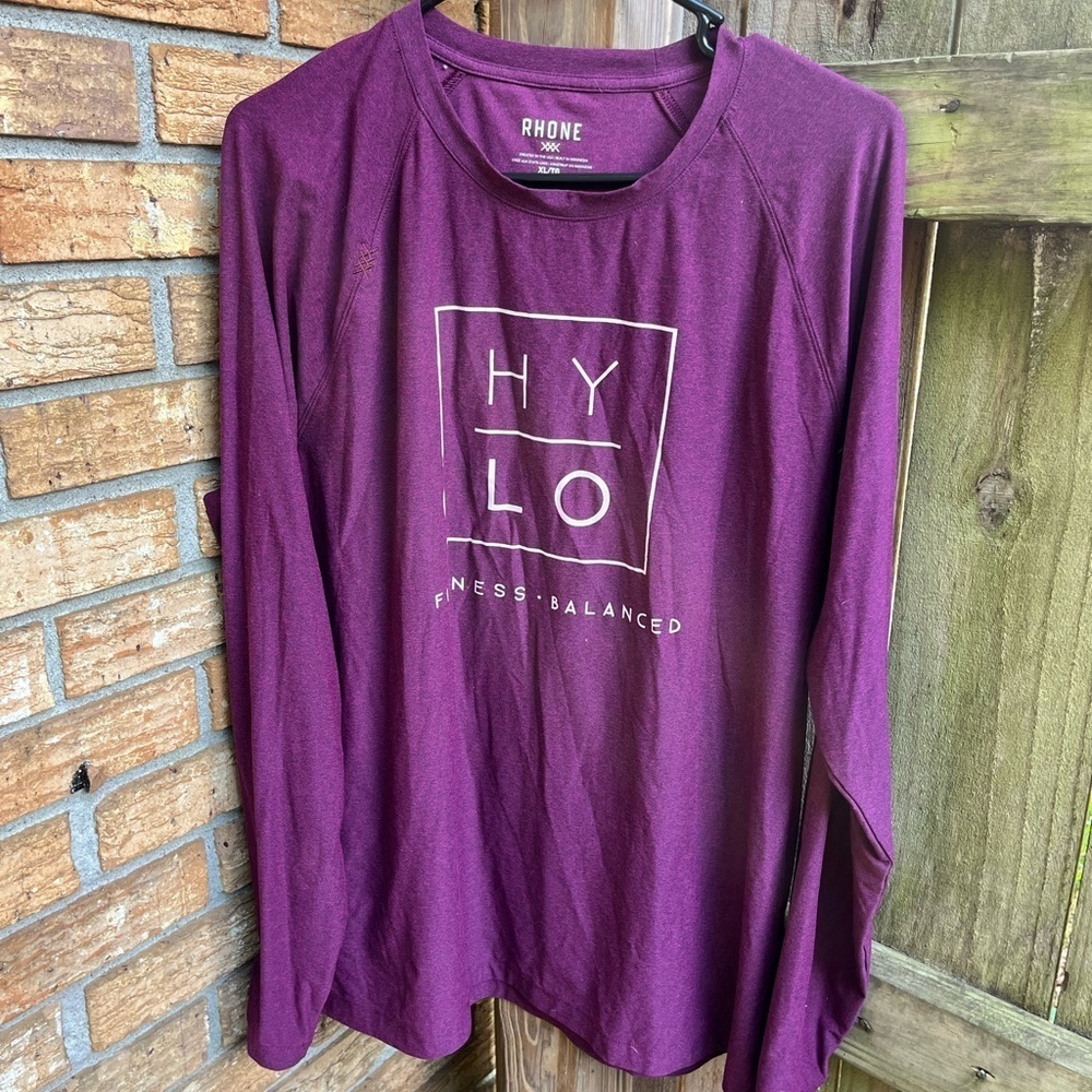 RHONE Purple Long Sleeve Tee